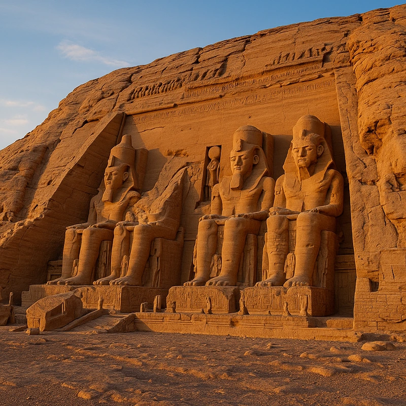 Felsentempel von Abu Simbel in Ägypten